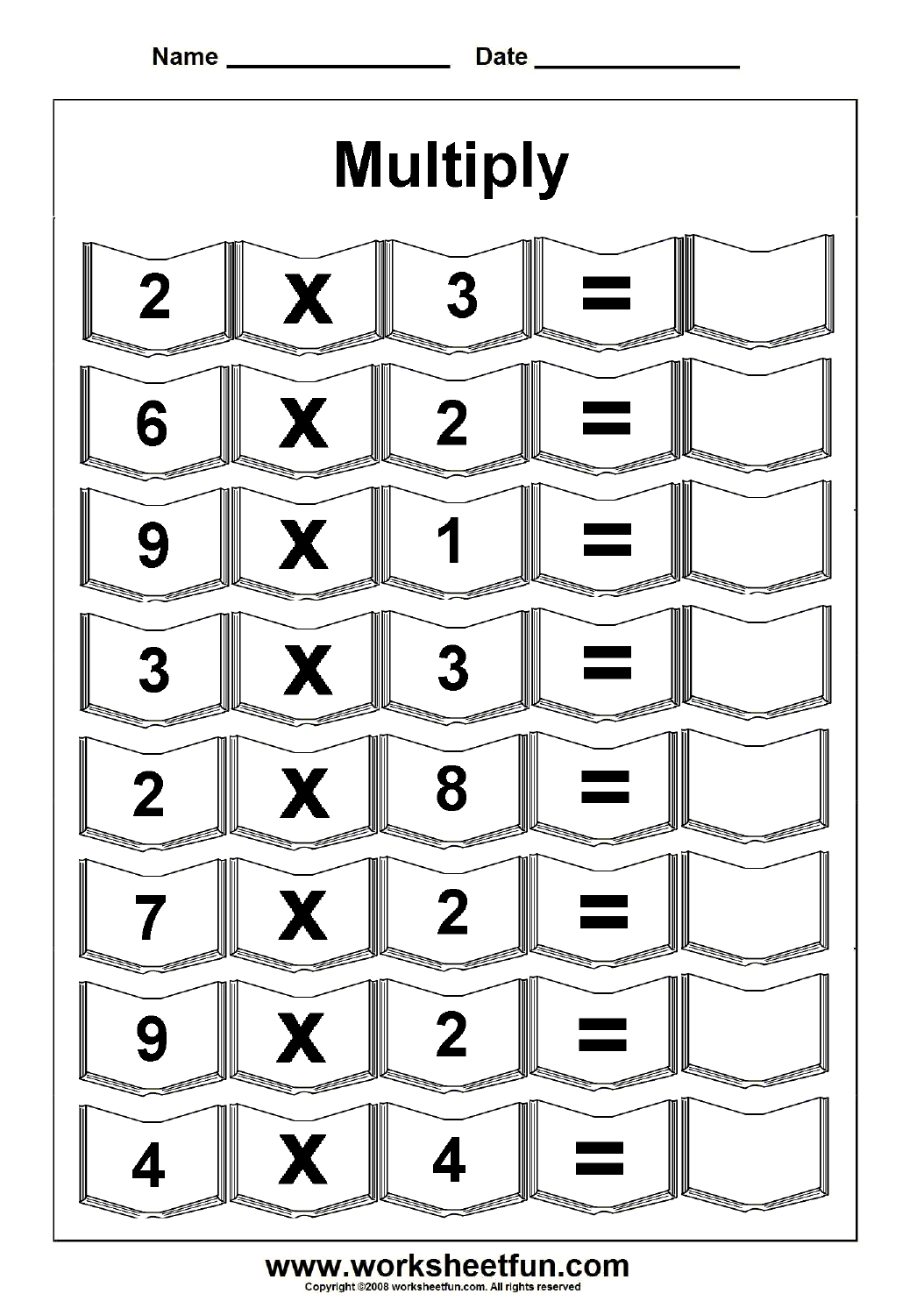 Multiplication – 5 Worksheets / Free Printable Worksheets – Worksheetfun - Free Printable 5 W&amp;#039;s Worksheets