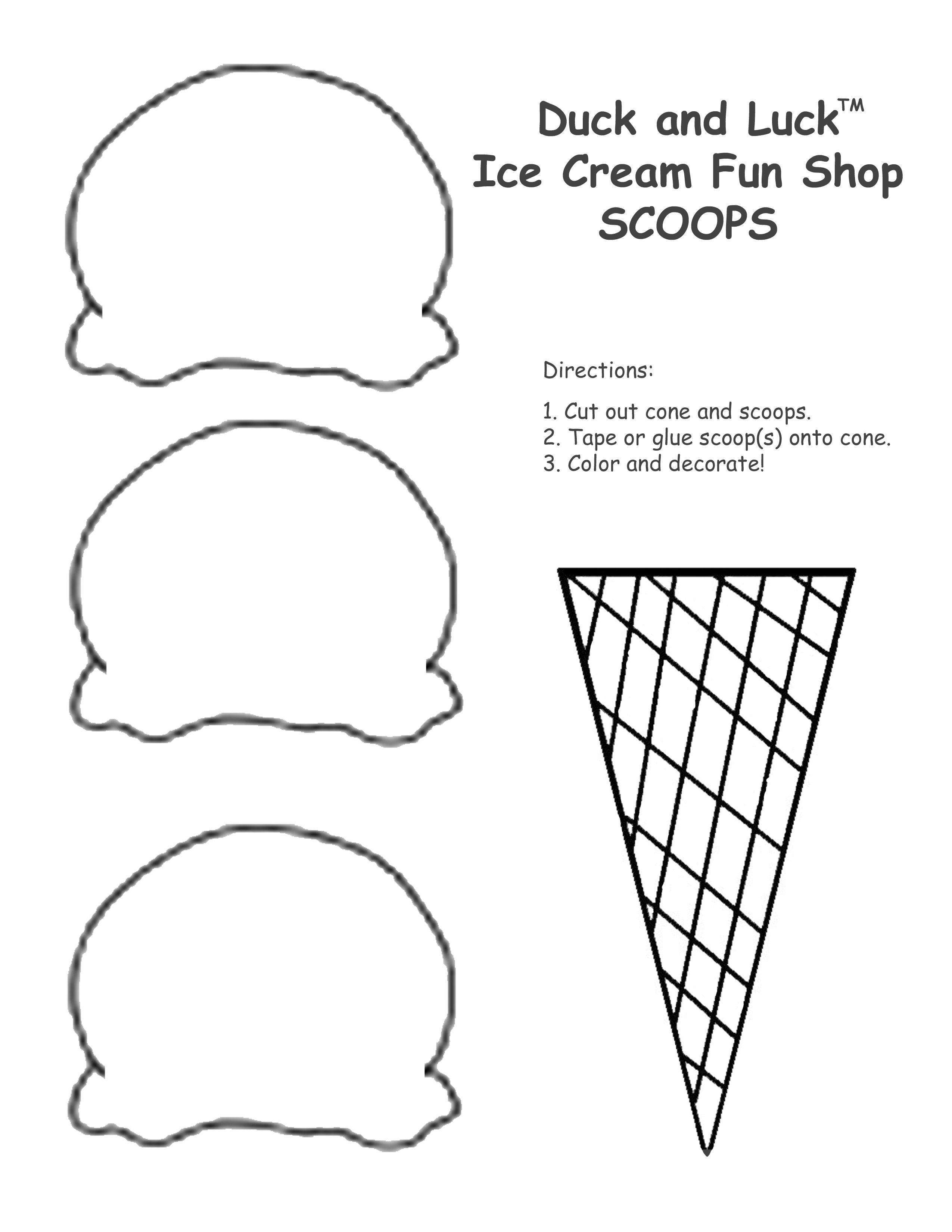 Multiplication Ice Cream Scoops Printable – Ezzy - Ice Cream Cone Template Free Printable