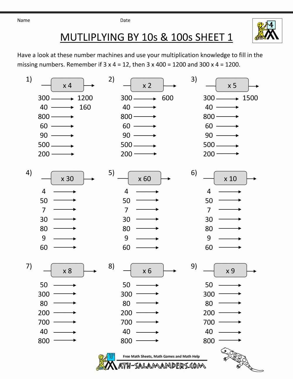Multiplication-Printable-Worksheets-Multiplying-By-10S-100S-1.gif - Multiplying Decimals Free Printable Worksheets