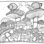 Mushrooms Coloring Pagetombow Usa | Paper | Coloring Pages, Free   Free Printable Mushroom Coloring Pages