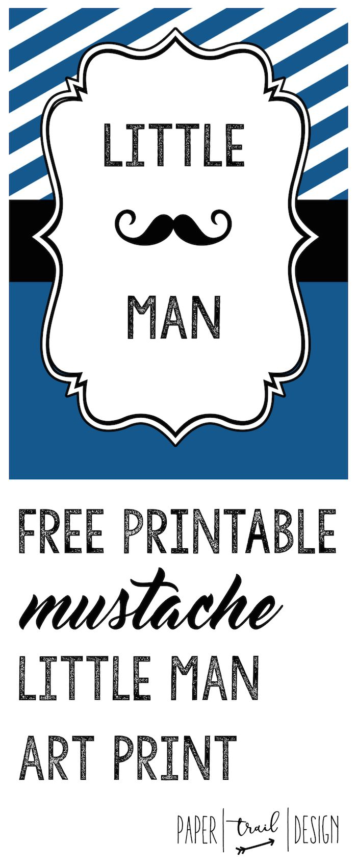 Mustache Decor: Art Print Free Printable | Baby Showers | Pinterest - Free Printable Mustache Invitations