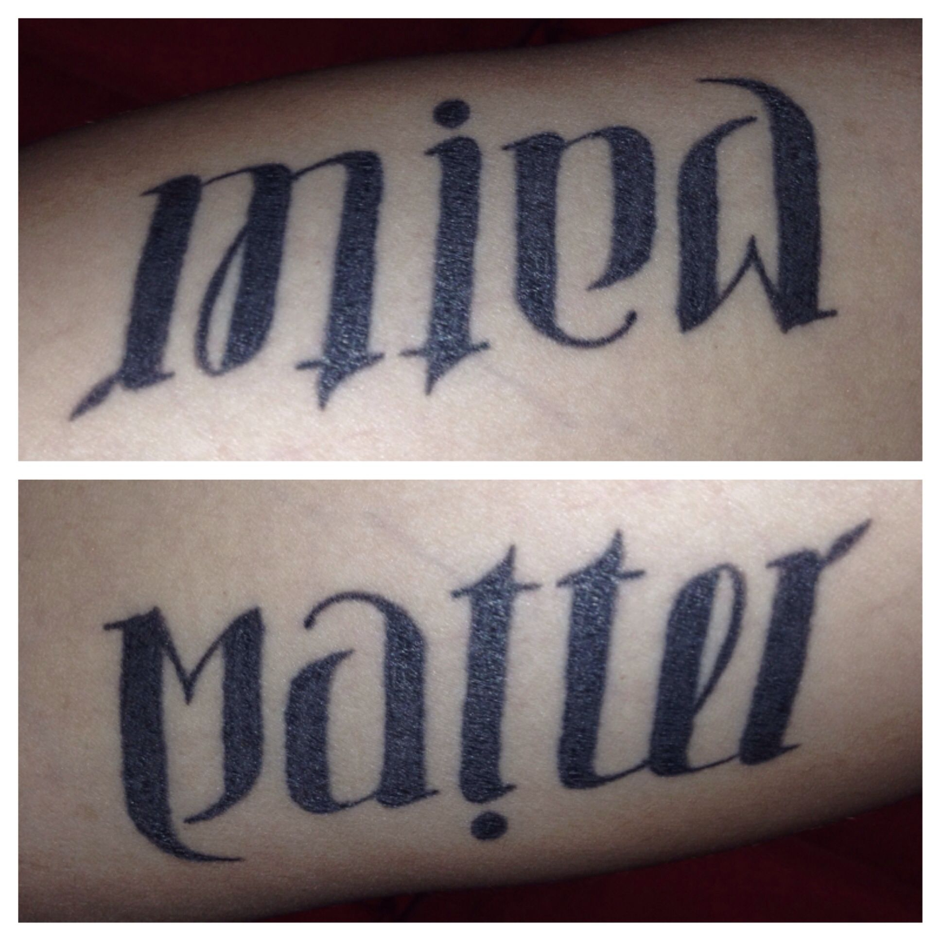 My Ambigram Arm Tattoo. Mind Over Matter | Tats | Tattoos, Ambigram - Ambigram Generator Free Printable