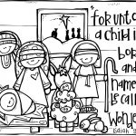 Nativity Printable.great To Color Or Even Frame Or Turn Into A   Free Printable Christmas Story Coloring Pages