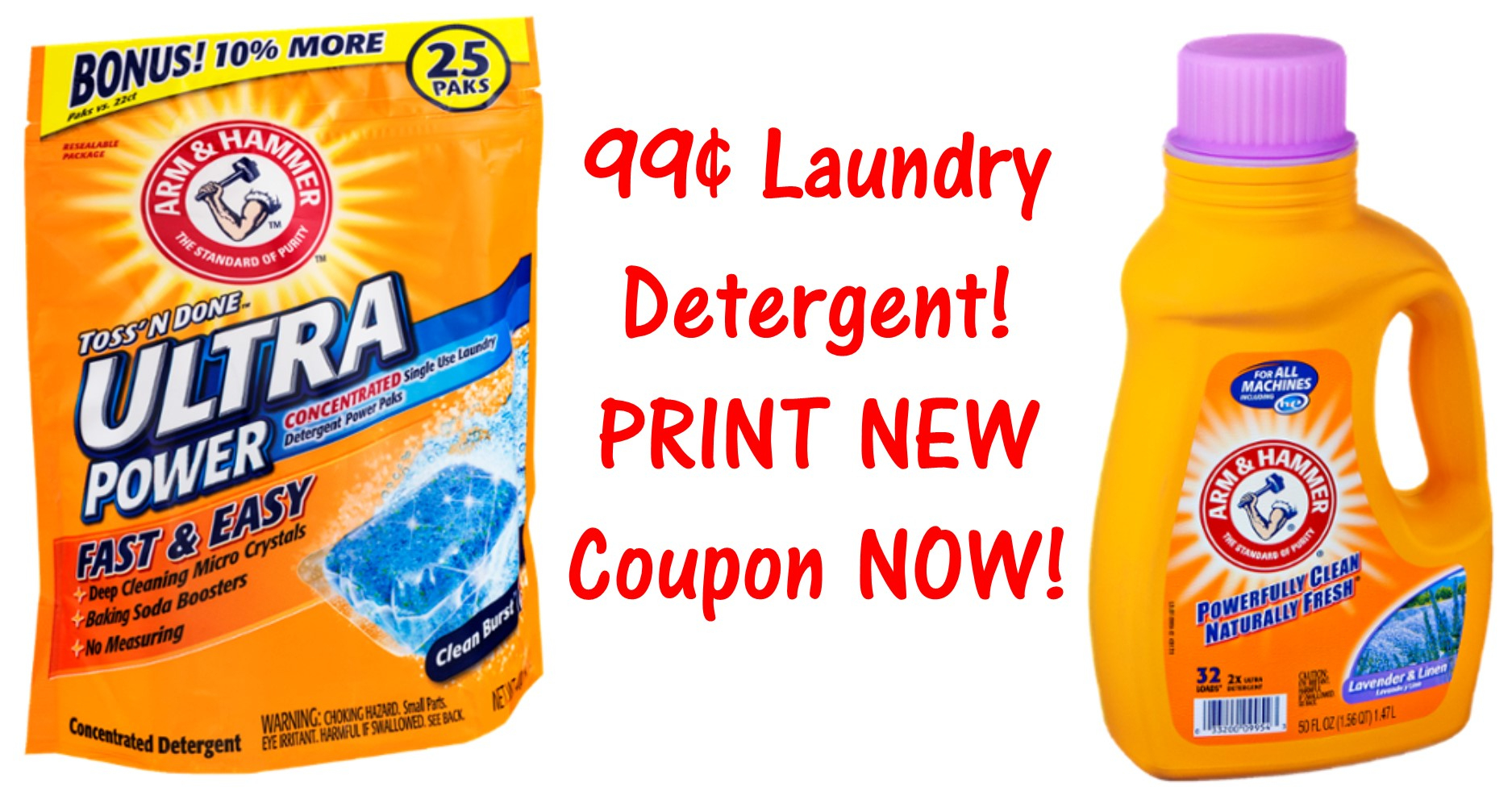 Free Printable Coupons For Arm And Hammer Laundry Detergent