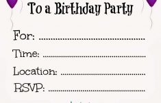 New Free Online Printable Birthday Party Invitations | Holiday - 13Th Birthday Party Invitations Printable Free