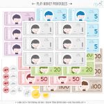 New Vector Saving Up + Free Printable Play Money! | Misstiina   Free Printable Canadian Play Money For Kids