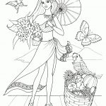 Nice Fashion Girl Coloring Pages 17 | Free Printable Coloring Pages   Free Printable Coloring Pages For Girls