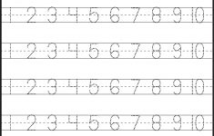 number tracing 1 10 worksheet free printable worksheets free printable tracing numbers 1 50 Number Tracing – 1-10 – Worksheet / Free Printable Worksheets - Free Printable Tracing Numbers 1 50