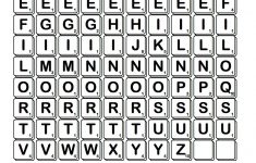 Official Distribution Chart For Scramble Scrabble Letters. Part Of - Free Printable Scrabble Tiles