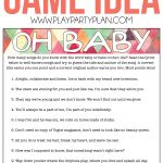 Oh Baby! Free Printable Baby Shower Game Expecting Moms Will Love   Free Printable Baby Shower Games
