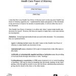 Ohio Medical Power Of Attorney Forms Free Printable   8.18   Free Printable Medical Power Of Attorney Forms