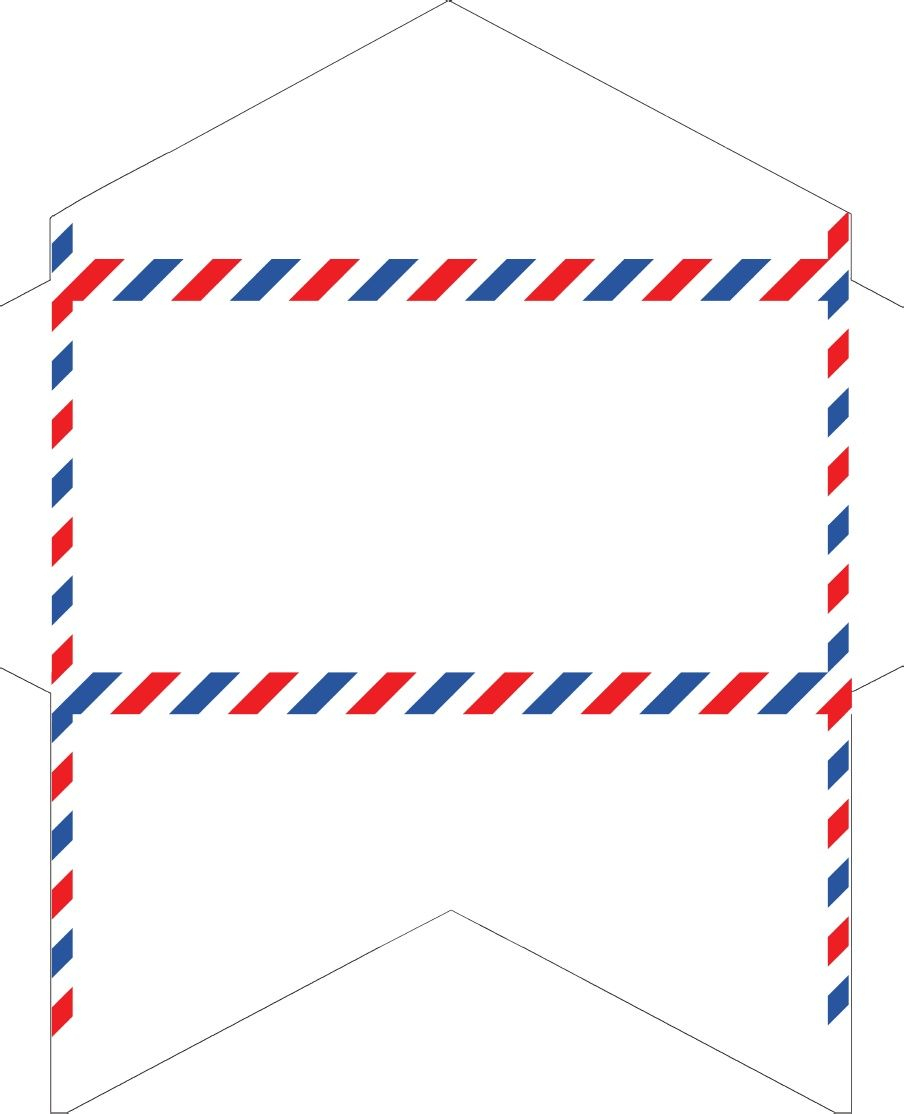 Old-Fashioned Correspondence: Airmail Envelopes Free Printable - Free Printable Envelope Templates