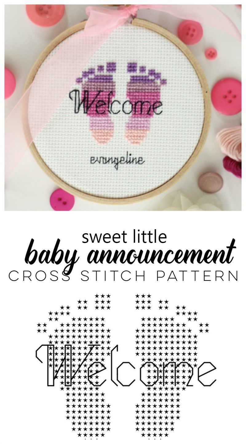 On Welcoming A New Baby | Embroidery And Cross Stich | Pinterest - Free Printable Modern Cross Stitch Patterns