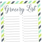 Organizing Grocery List   Free Printable   Free Printable Shopping List
