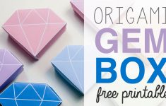 Origami Crystal Box Free Printable &amp; Tutorial ♥ Diy ♥ - Youtube - Free Easy Origami Instructions Printable