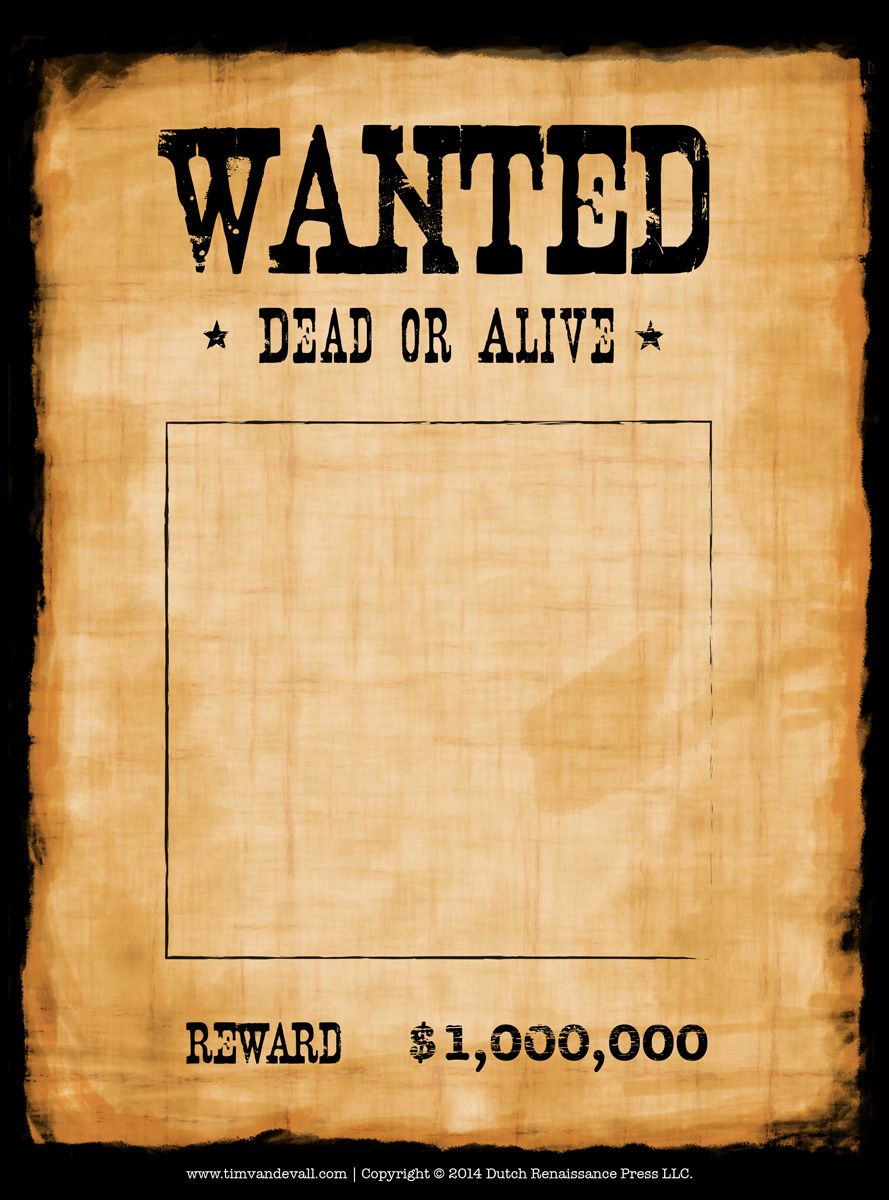 Outlaw Wanted Poster Stock Photos Retro In Wild West Style Just Put - Wanted Poster Printable Free