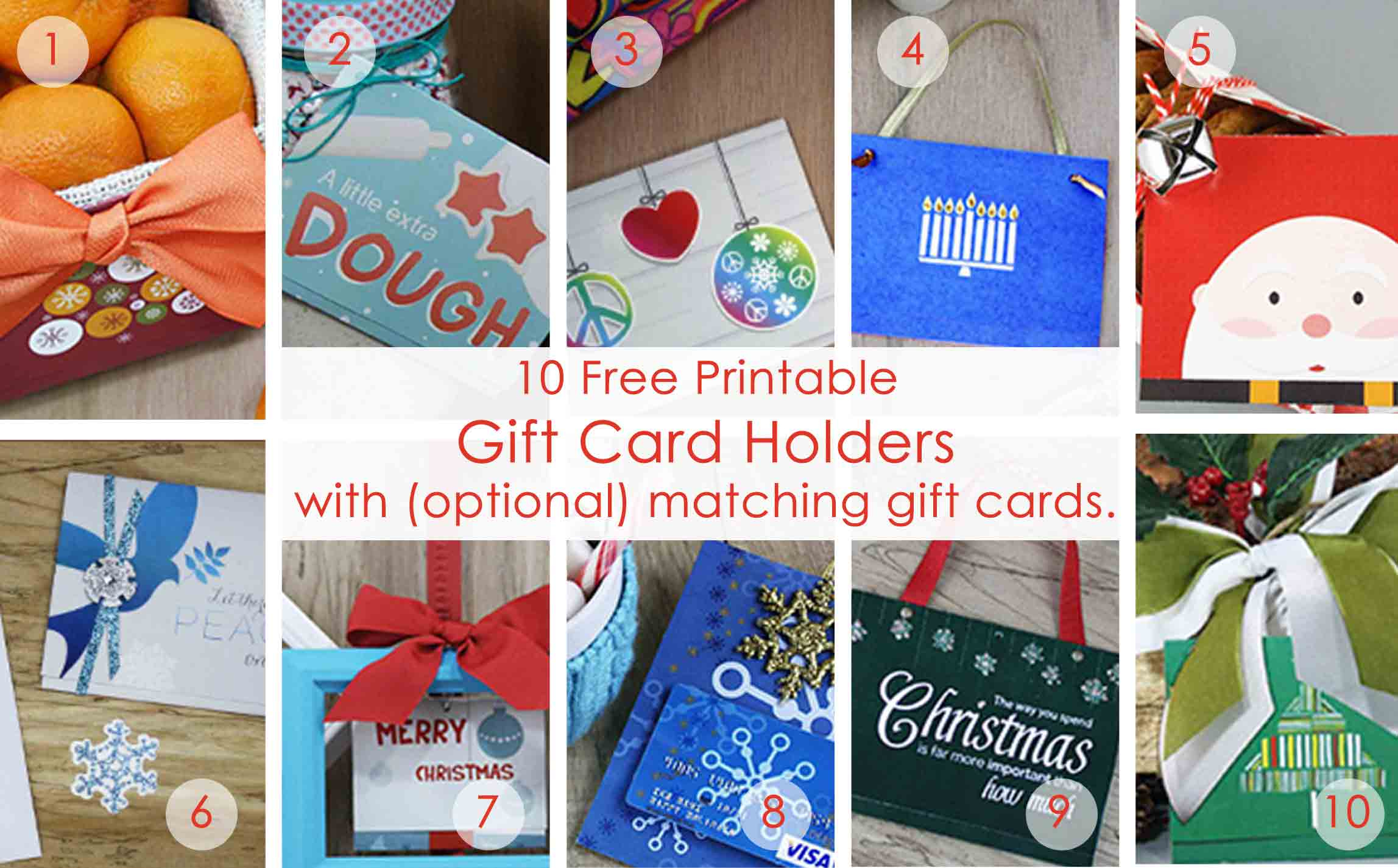 Over 50 Printable Gift Card Holders For The Holidays | Gcg - Free Printable Christmas Money Holder Cards