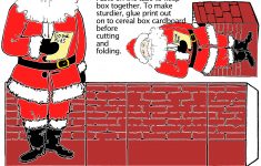 Paper Crafts Templates | Make A Santa Clause Paper Candy Box With - Printable Paper Crafts Free