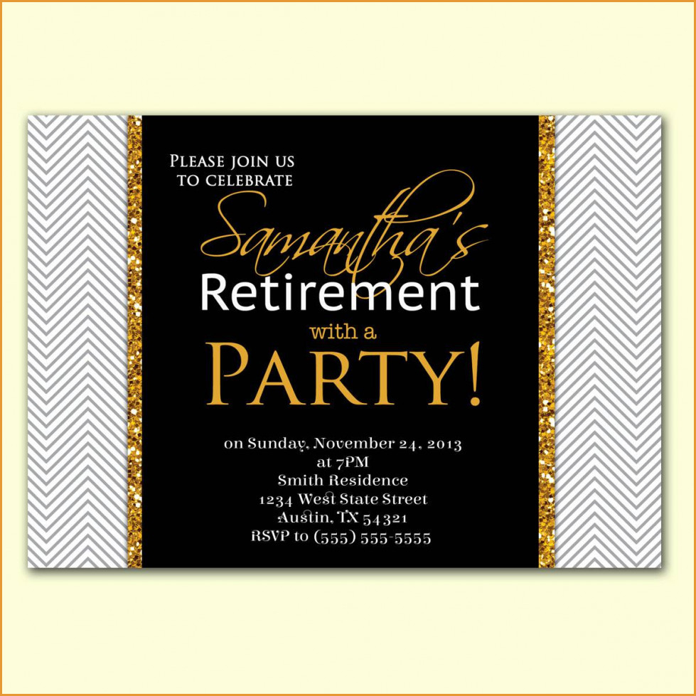 Party Invitations: Retirement Party Invitations Free Printable - Free Printable Retirement Party Flyers