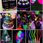 Party Themes  Neon Party  Glow In The Dark Party Ideas   Free Printable Glow In The Dark Birthday Party Invitations