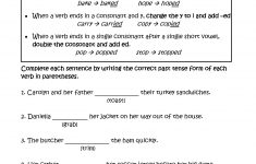 Past Tense Verbs In Context Worksheets | Englishlinx Board - Free Printable Past Tense Verbs Worksheets