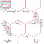 Pb And J Studio: Free Printable Planner Inserts Candy Hexagon In A5   Free Printable Agenda 2017