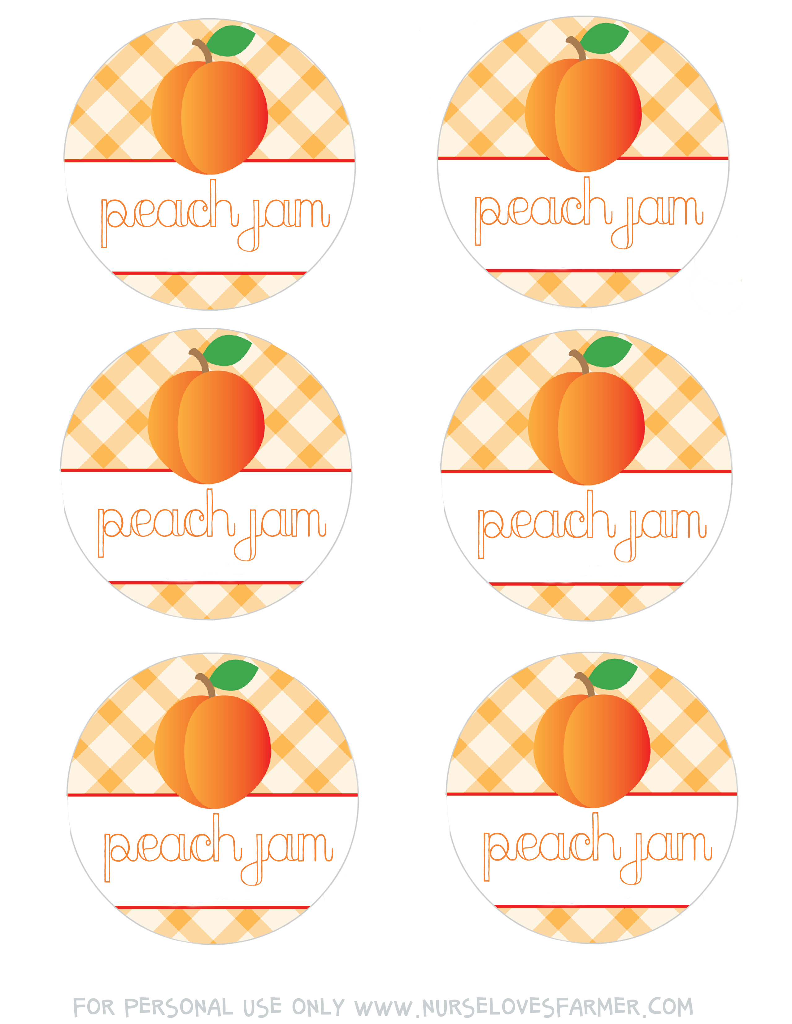 Peach Jam | Recipe | Printables | Canning Labels, Peach Jam, Jam Label - Free Printable Jam Labels
