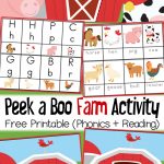 Peek A Boo Farm Animal Activity And Free Printable – – Free Printable Farm Animals