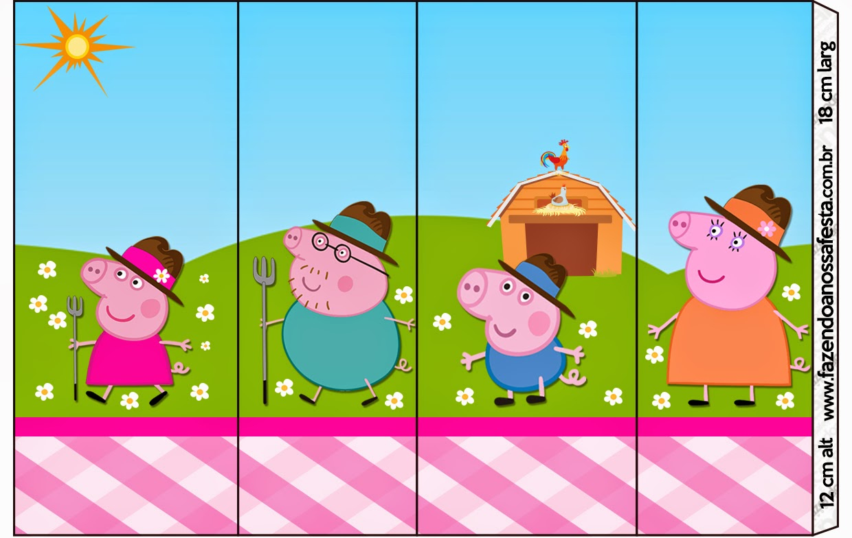 Peppa Pig At The Farm: Free Printable Candy Bar Labels. | Oh My - Peppa Pig Character Free Printable Images