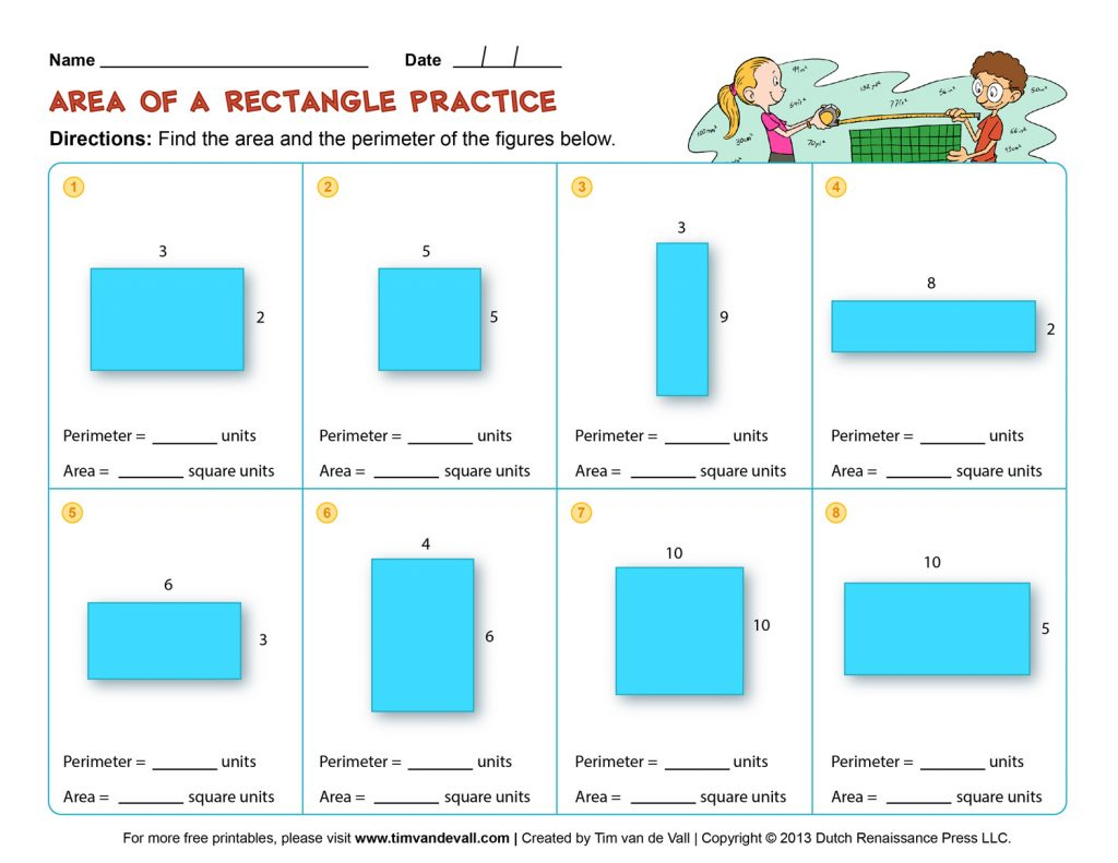 Perimeter Worksheets 3Rd Grade To Printable - Math Worksheet For Kids - Free Printable Perimeter Worksheets 3Rd Grade