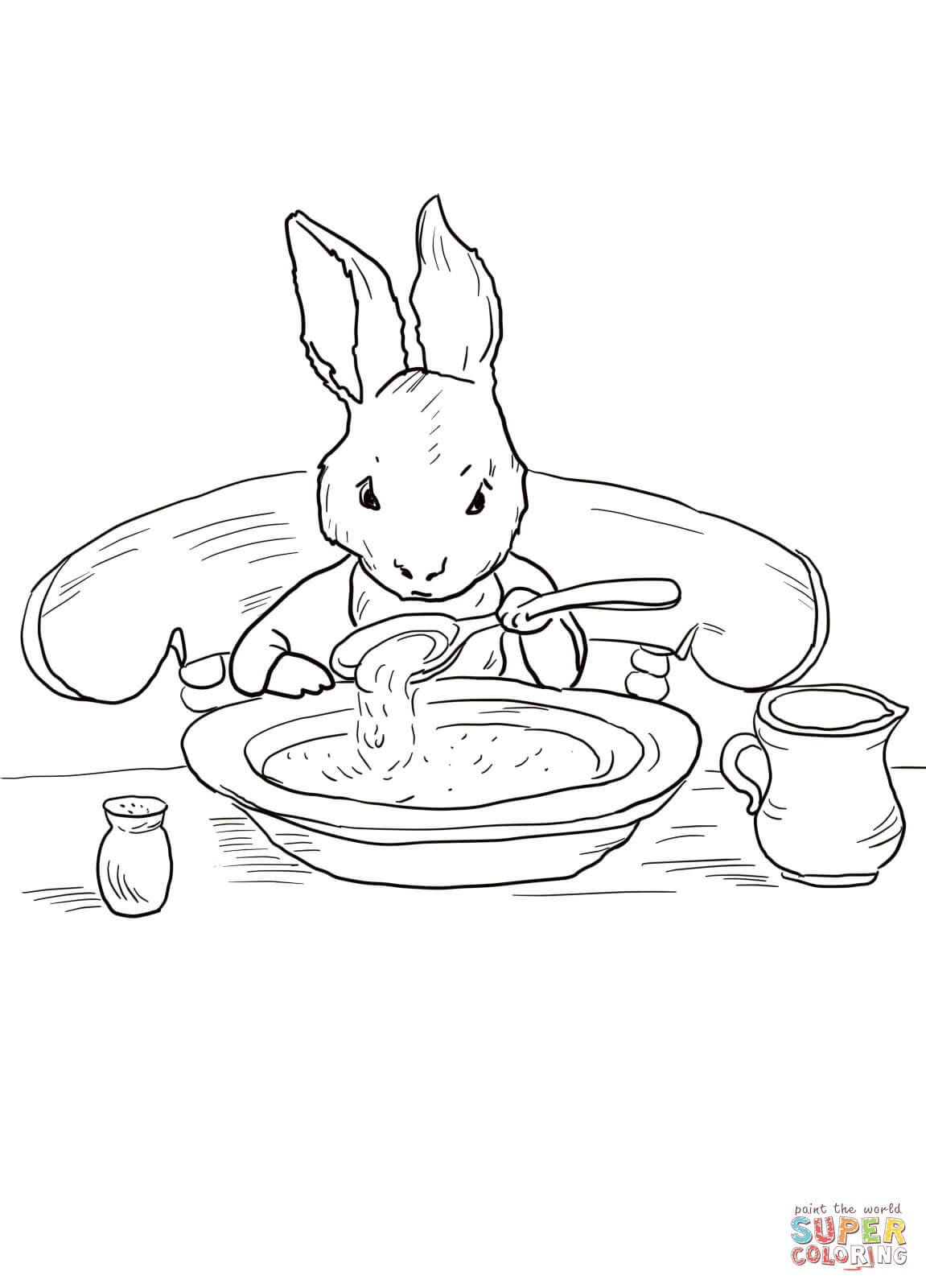 Peter Rabbit At Home Coloring Page | Free Printable Coloring Pages - Free Printable Peter Rabbit Coloring Pages
