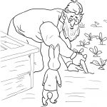 Peter Rabbit Is Spottedmr Mcgregor Coloring Page | Free   Free Printable Peter Rabbit Coloring Pages