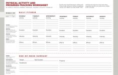 Physical Activity Progress-Tracking Worksheet: A Free Download - Free Printable Fitness Worksheets