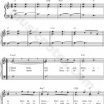 Piano Sheet Music For Beginners Popular Songs Free Printable Within   Piano Sheet Music For Beginners Popular Songs Free Printable