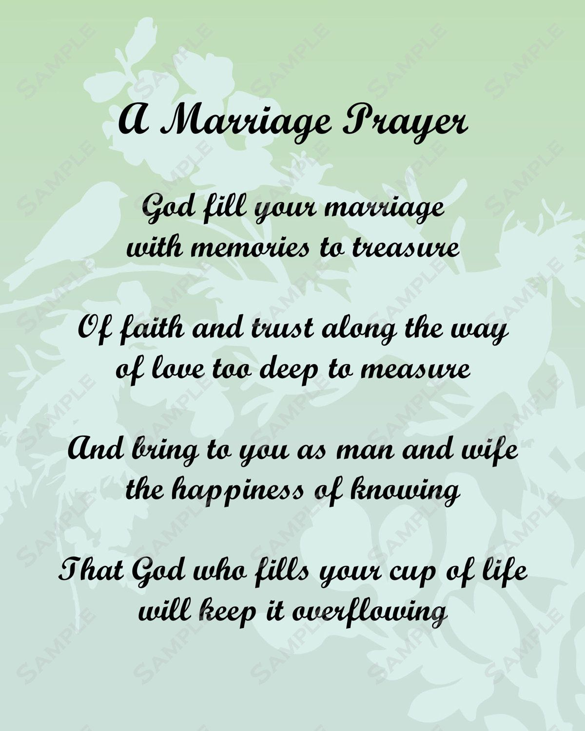 Pick A Poem For Bride And Groom | Marriage Prayer Poem Love Poem For - Free Printable Love Poems For Him