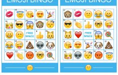 Pincrafty Annabelle On Emoji Printables | Emoji Bingo, Emoji - Free Emoji Bingo Printable