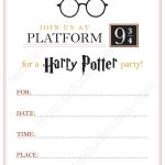 Pindrevio Invitation On Free Printable Birthday Invitation In   Harry Potter Birthday Invitations Free Printable