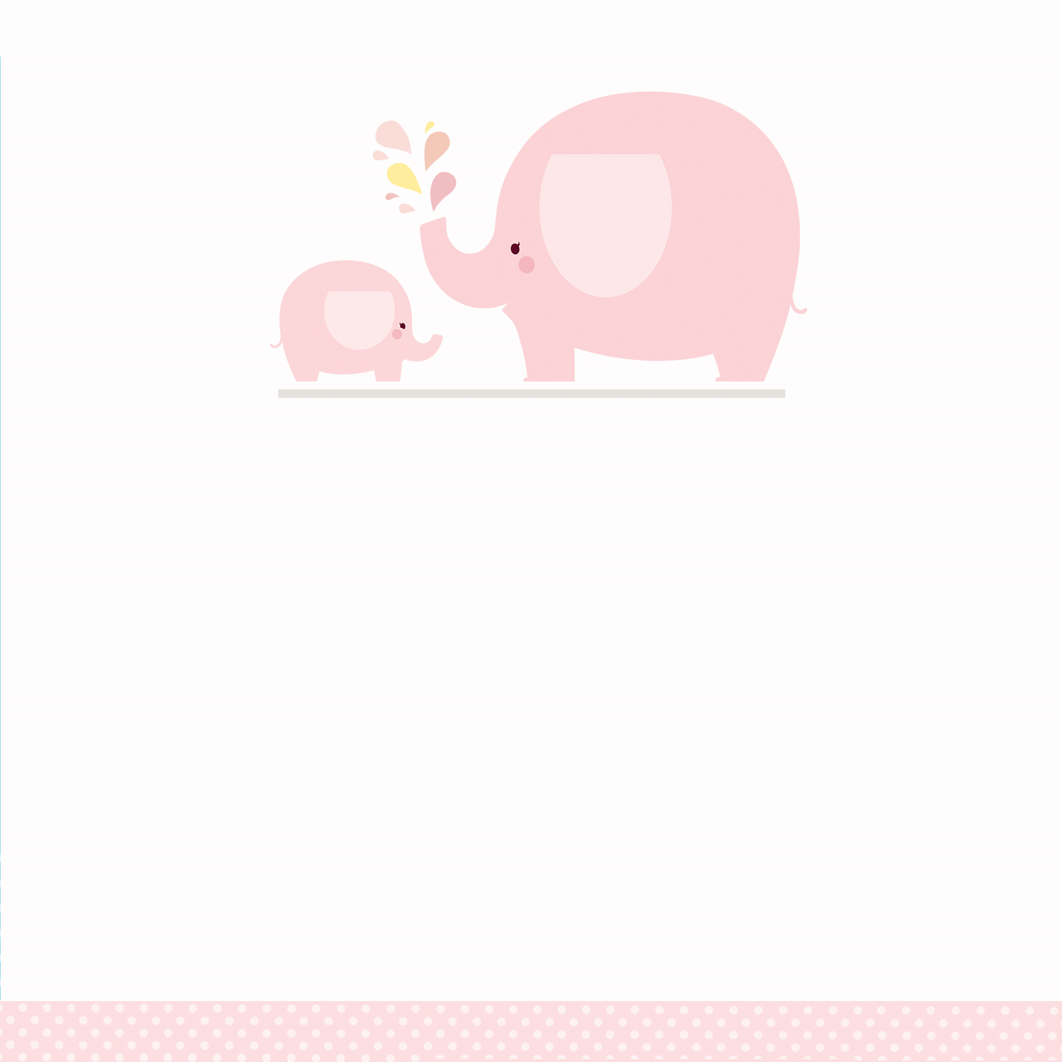 Pink Baby Elephant - Free Printable Baby Shower Invitation Template - Free Printable Baby Shower Cards Templates
