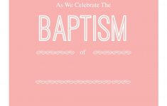 Pink Decorations - Free Printable Baptism &amp; Christening Invitation - Free Printable Baptism Greeting Cards