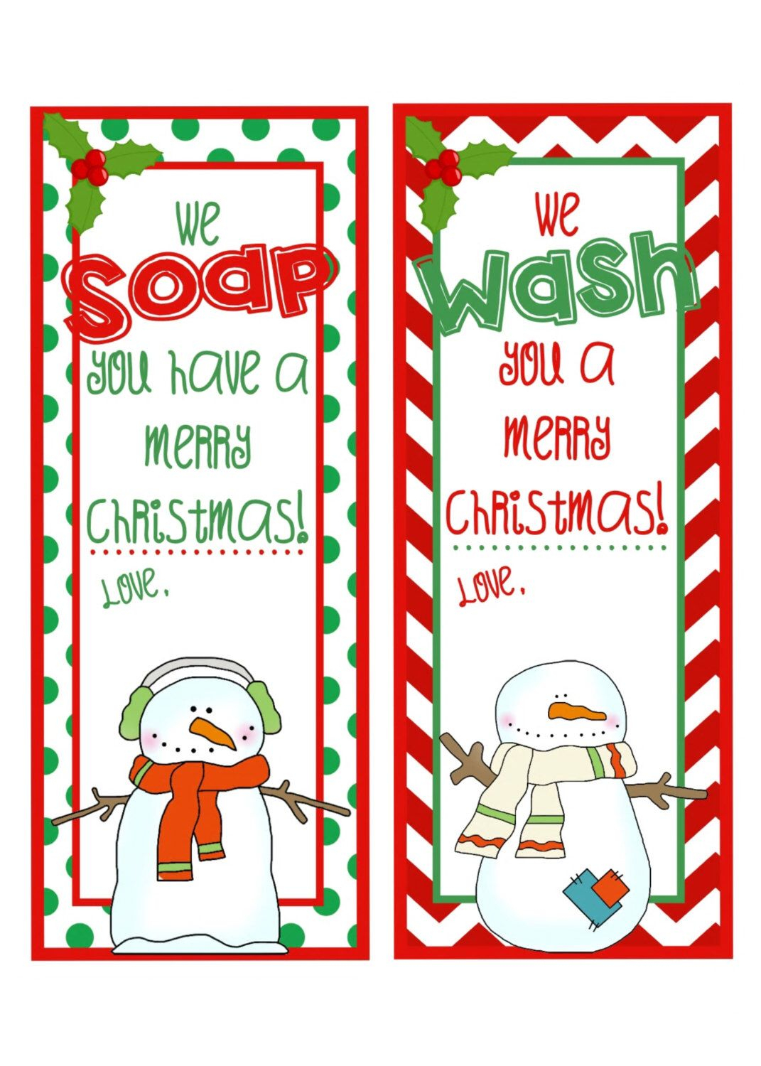 Pinkatie Gorman On Gifts And Decorations | Pinterest | Gifts - We Wash You A Merry Christmas Free Printable