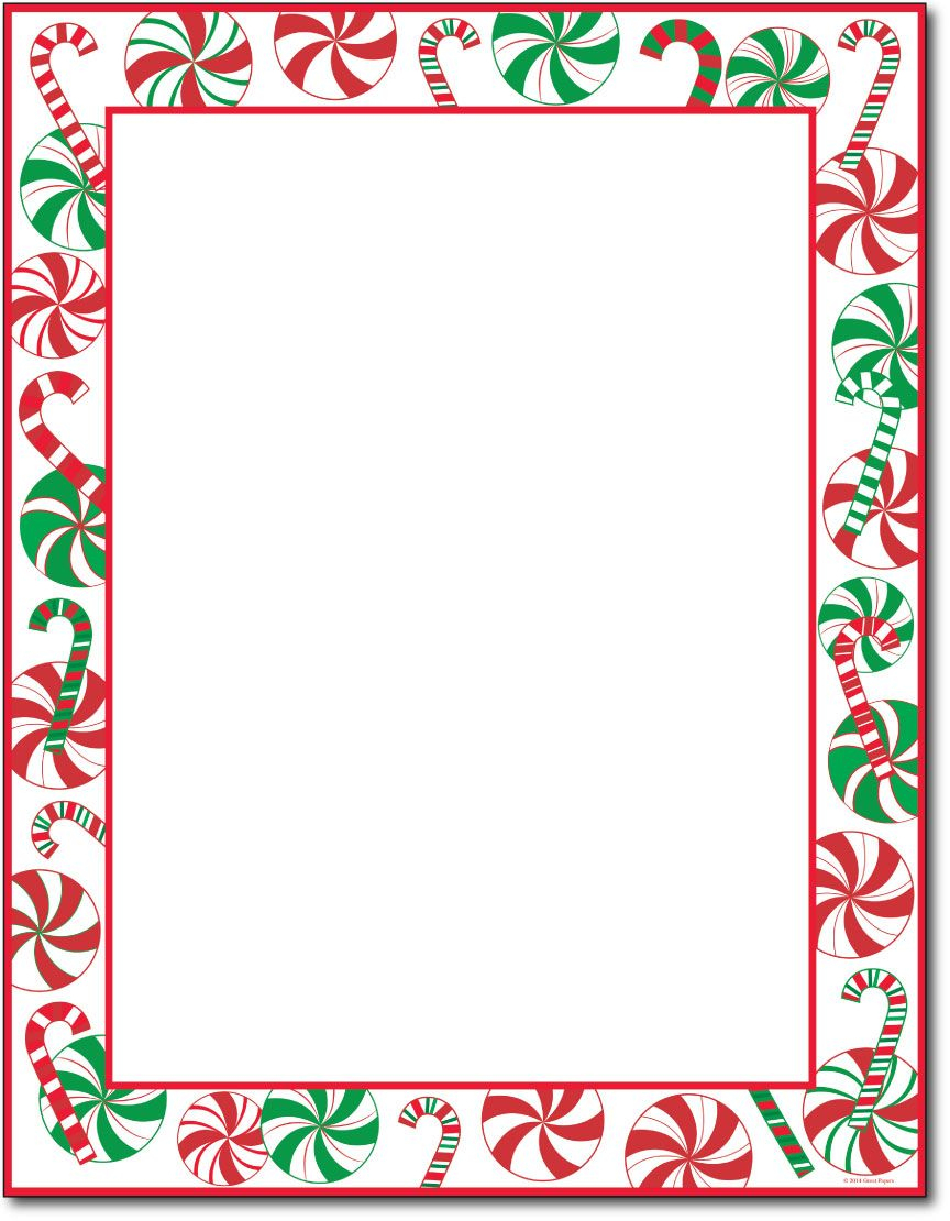 Pinleah Wilson On Christmas Paper | Christmas Letterhead - Free Printable Christmas Paper With Borders