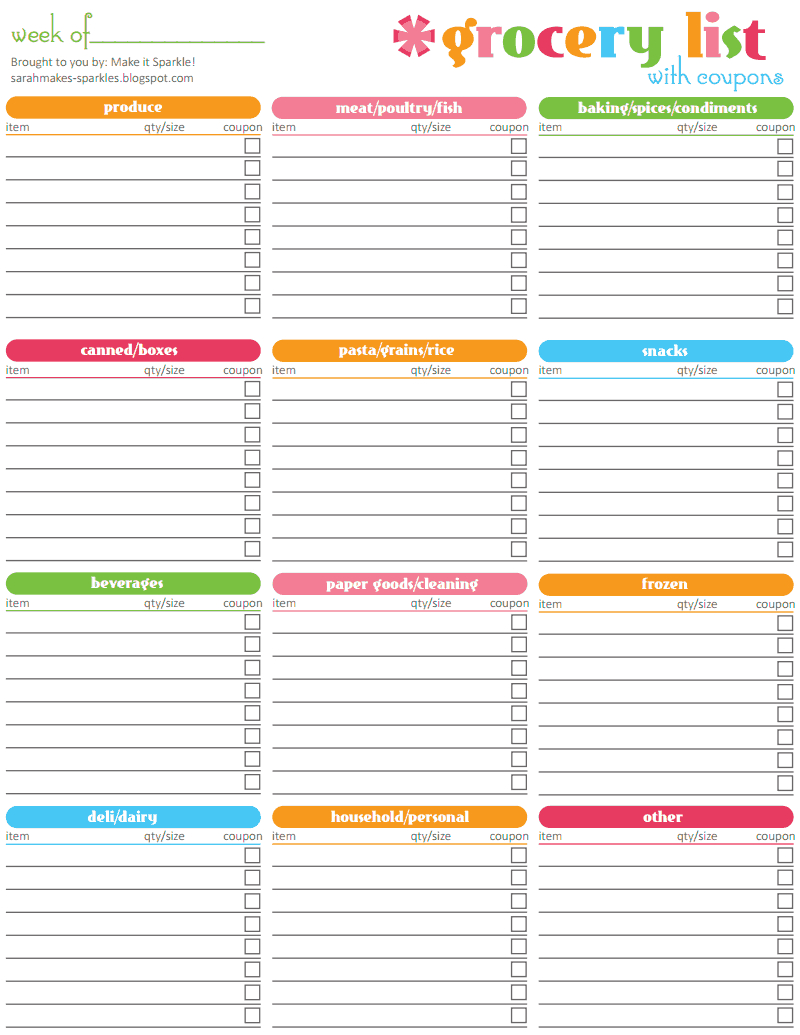 Pinlori Cherry On Ways To Save Money!! | Pinterest | Grocery - Free Printable Shopping List