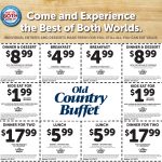 Pinned April 27Th: $2 Kids $5 Breakfast $6 Lunch & More At Old   Old Country Buffet Printable Coupons Buy One Get One Free