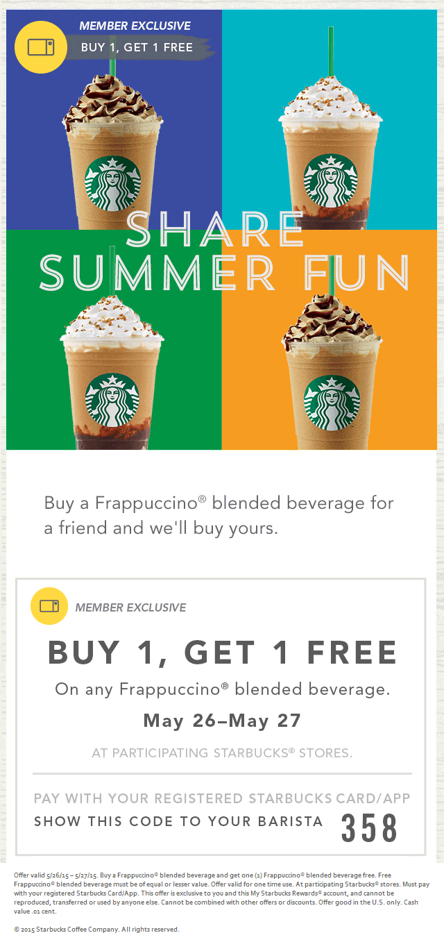 Free Starbucks Coupon Printable Free Printable