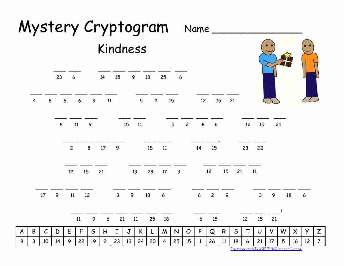 Word Cryptogram Answer Key