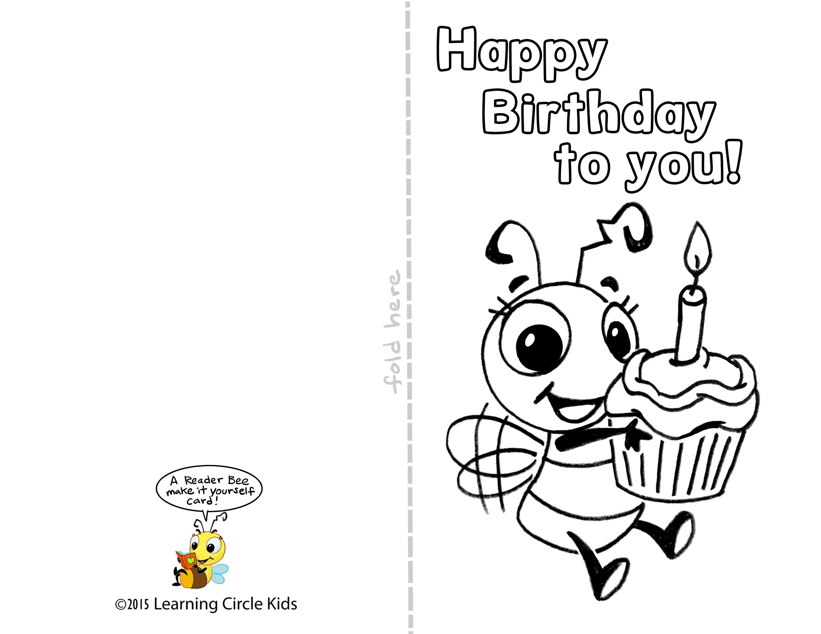 Pinreader Bee On Birthday Celebration - Bee Style | Pinterest - Free Printable Birthday Cards
