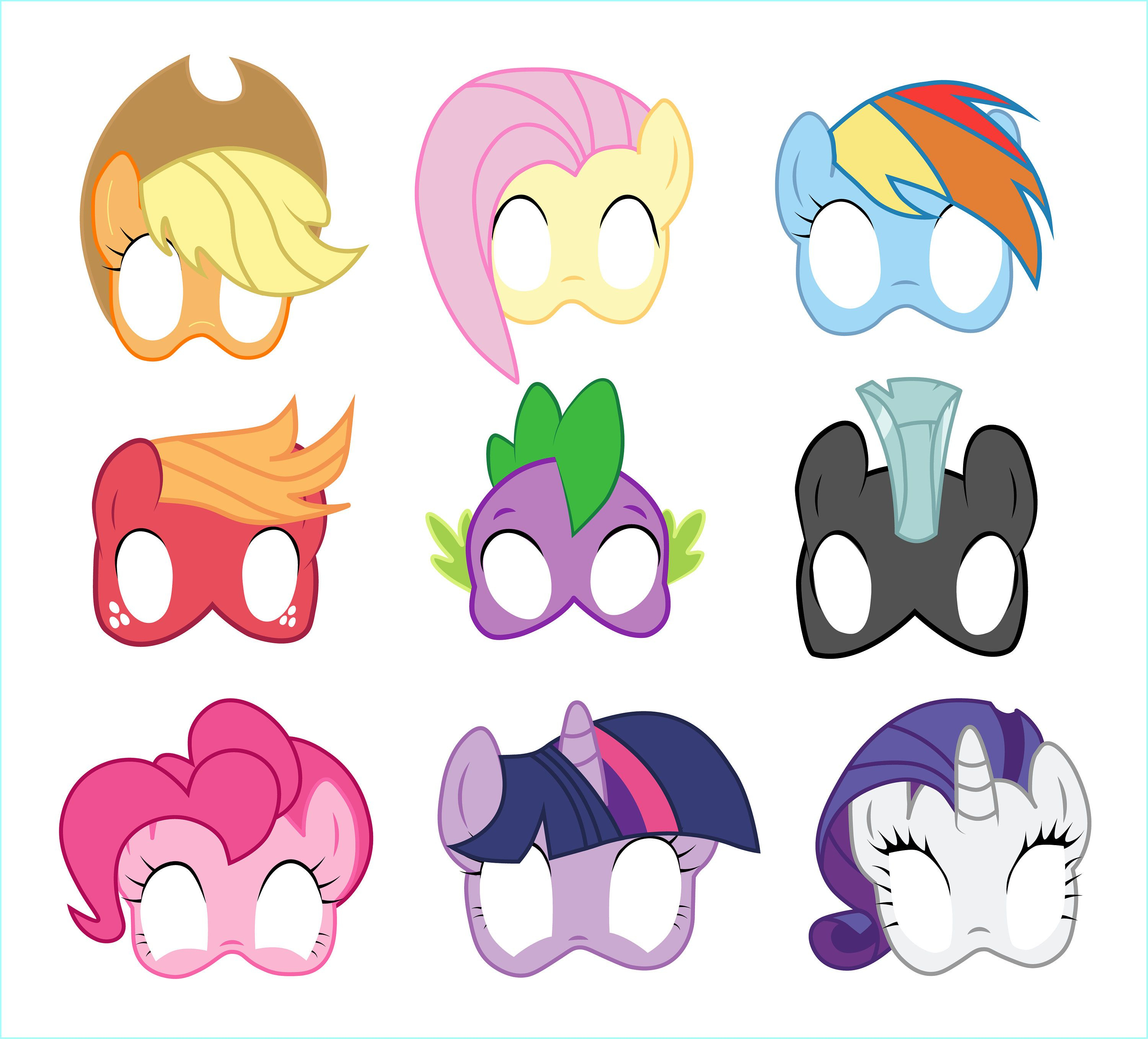 Pinsarah Reddehase On My Little Pony | My Little Pony Birthday - Free My Little Pony Printable Masks