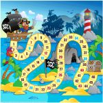 Pirate Board Game Printable Template | Free Printable Papercraft   Free Printable Board Games