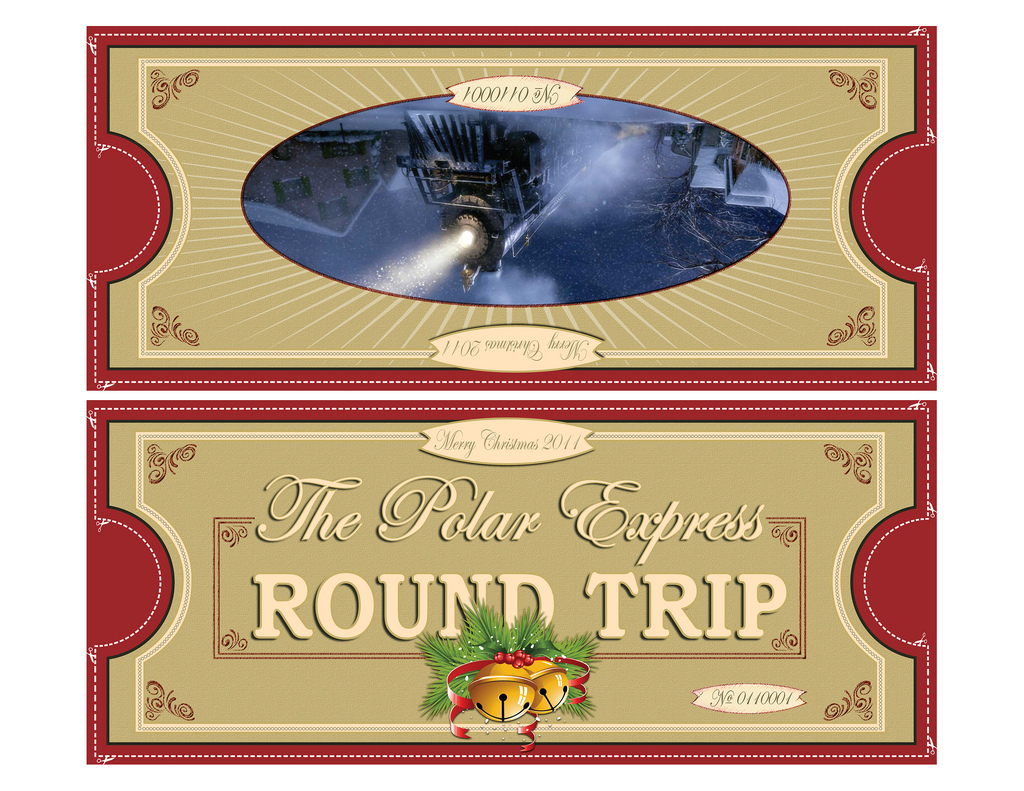 Polar Express Tickets Fold 8.5X11 | Free Printable Polar Exp… | Flickr - Free Polar Express Printable Tickets