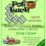 Potluck Flyer Template Free Printable | Loving Printable   Free Printable Flyers For Parties